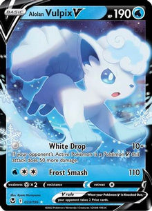 Alolan Vulpix V - SWSH12: Silver Tempest #033