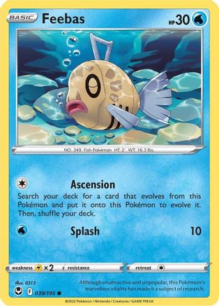 Feebas - SWSH12: Silver Tempest #039