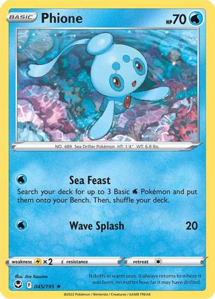 Phione - SWSH12: Silver Tempest #045