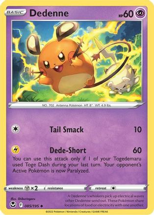 Dedenne - SWSH12: Silver Tempest #085