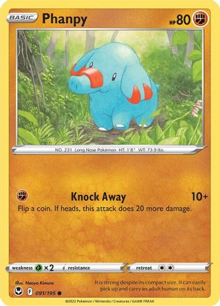Phanpy - SWSH12: Silver Tempest #091