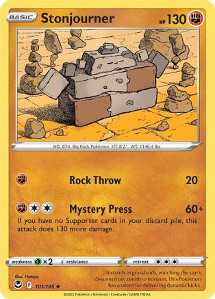 Stonjourner - SWSH12: Silver Tempest #101