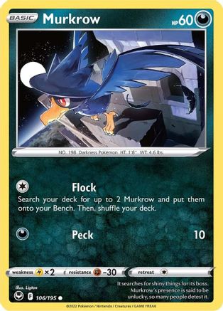 Murkrow - SWSH12: Silver Tempest #106