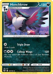 Honchkrow - SWSH12: Silver Tempest #107