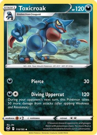 Toxicroak - SWSH12: Silver Tempest #110