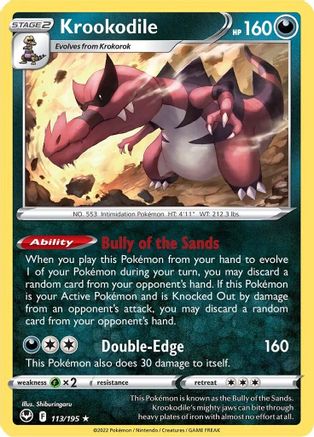 Krookodile - SWSH12: Silver Tempest #113