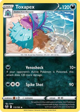 Toxapex - SWSH12: Silver Tempest #115
