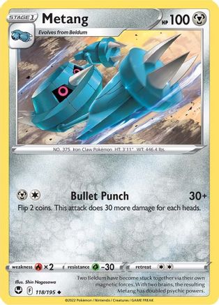 Metang - SWSH12: Silver Tempest #118