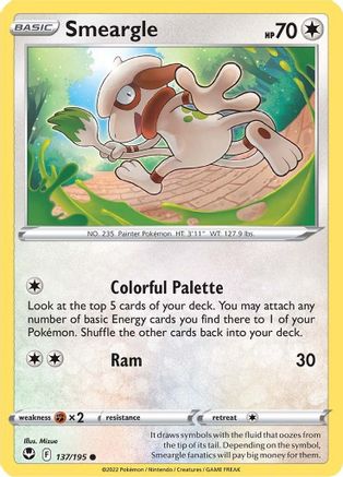 Smeargle - SWSH12: Silver Tempest #137