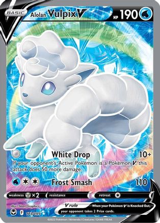 Alolan Vulpix V (Full Art) - SWSH12: Silver Tempest #173