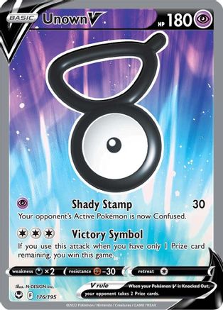 Unown V (Full Art) - SWSH12: Silver Tempest #176