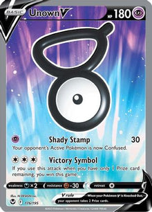 Unown V (Full Art) - SWSH12: Silver Tempest #176