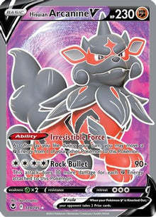 Hisuian Arcanine V (Full Art) - SWSH12: Silver Tempest #179