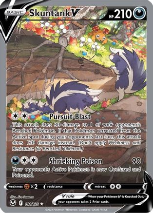 Skuntank V (Alternate Full Art) - SWSH12: Silver Tempest #181