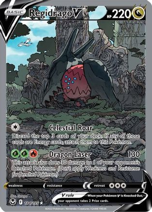 Regidrago V (Alternate Full Art) - SWSH12: Silver Tempest #184