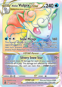 Alolan Vulpix VSTAR (Secret) - SWSH12: Silver Tempest #197