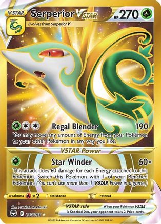 Serperior VSTAR (Secret) (210) - SWSH12: Silver Tempest #210