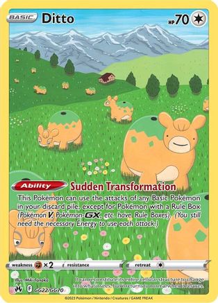 Ditto - SWSH: Crown Zenith: Galarian Gallery #GG22