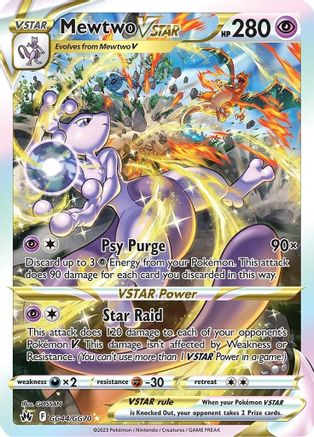 Mewtwo VSTAR - SWSH: Crown Zenith: Galarian Gallery #GG44