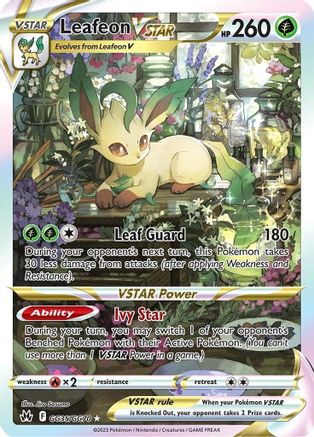 Leafeon VSTAR - SWSH: Crown Zenith: Galarian Gallery #GG35