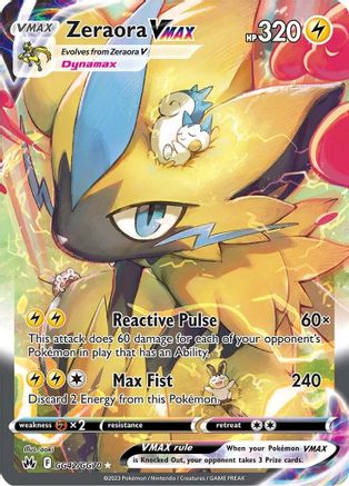 Zeraora VMAX - SWSH: Crown Zenith: Galarian Gallery #GG42