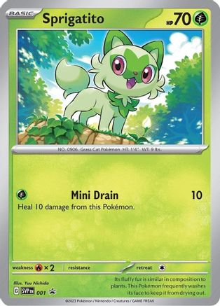 Sprigatito - 001 - SV: Scarlet & Violet Promo Cards #001