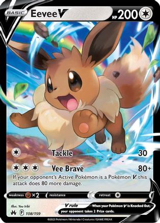 Eevee V - SWSH: Crown Zenith #108