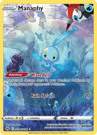 Manaphy - SWSH: Crown Zenith: Galarian Gallery #GG06