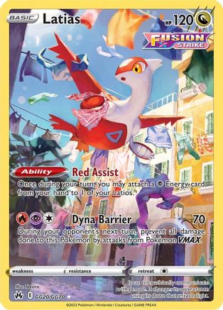 Latias - SWSH: Crown Zenith: Galarian Gallery #GG20