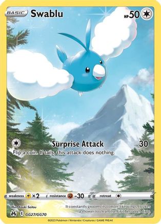 Swablu - SWSH: Crown Zenith: Galarian Gallery #GG27