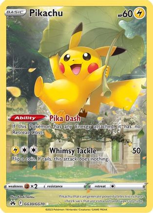 Pikachu - SWSH: Crown Zenith: Galarian Gallery #GG30