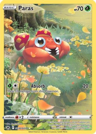 Paras - SWSH: Crown Zenith: Galarian Gallery #GG32
