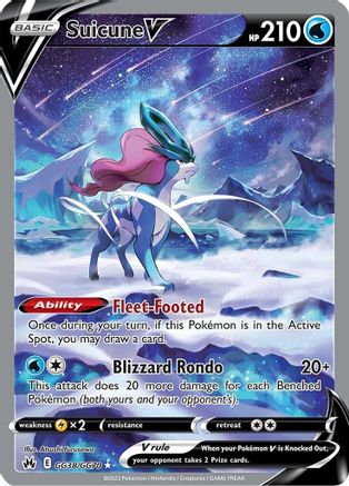 Suicune V - SWSH: Crown Zenith: Galarian Gallery #GG38