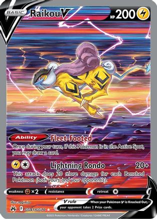 Raikou V - SWSH: Crown Zenith: Galarian Gallery #GG41
