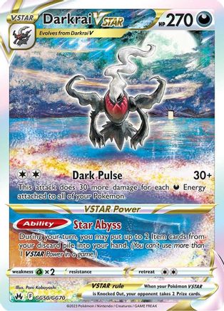 Darkrai VSTAR - SWSH: Crown Zenith: Galarian Gallery #GG50