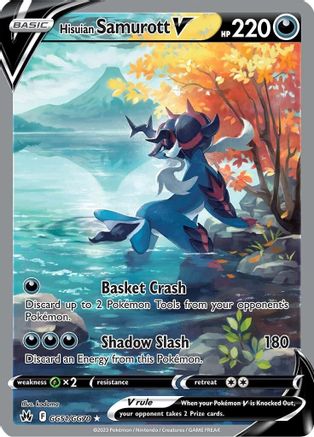 Hisuian Samurott V - SWSH: Crown Zenith: Galarian Gallery #GG51