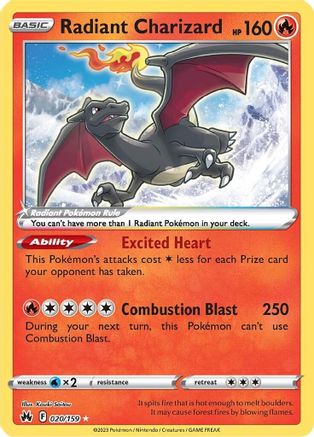 Radiant Charizard - SWSH: Crown Zenith #020