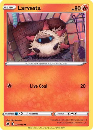 Larvesta - SWSH: Crown Zenith #024