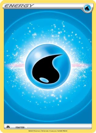 Water Energy (Texture Full Art) - SWSH: Crown Zenith #154