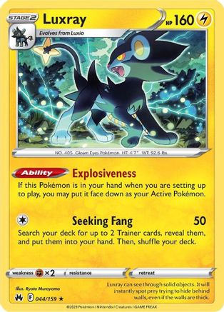 Luxray (44) - SWSH: Crown Zenith #044