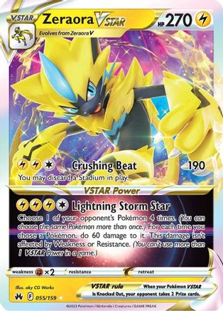 Zeraora VSTAR - SWSH: Crown Zenith #055