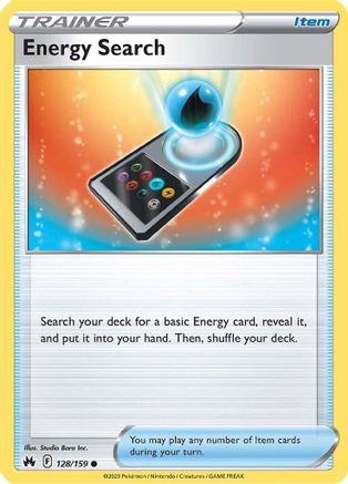 Energy Search - SWSH: Crown Zenith #128
