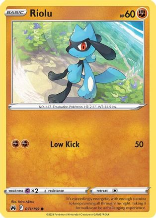 Riolu - SWSH: Crown Zenith #071
