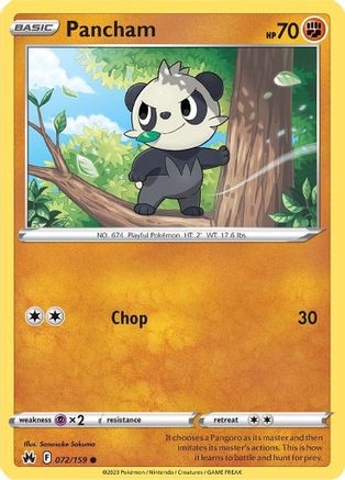 Pancham - SWSH: Crown Zenith #072
