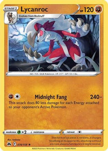 Lycanroc - SWSH: Crown Zenith #074