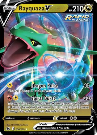 Rayquaza V - SWSH: Crown Zenith #100