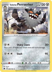 Galarian Perrserker - SWSH: Crown Zenith #085
