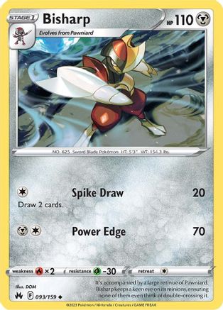 Bisharp - SWSH: Crown Zenith #093