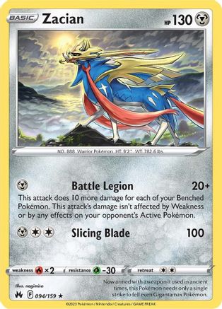 Zacian - SWSH: Crown Zenith #094