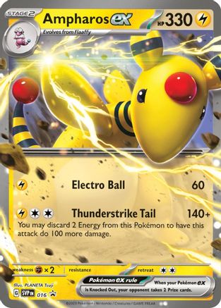 Ampharos ex - 016 - SV: Scarlet & Violet Promo Cards #016